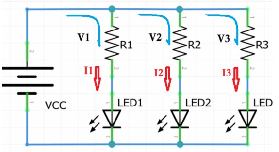 Simulación Circuito Paralelo 3 Ramas