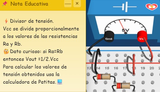 Simulación Divisor de Tensión